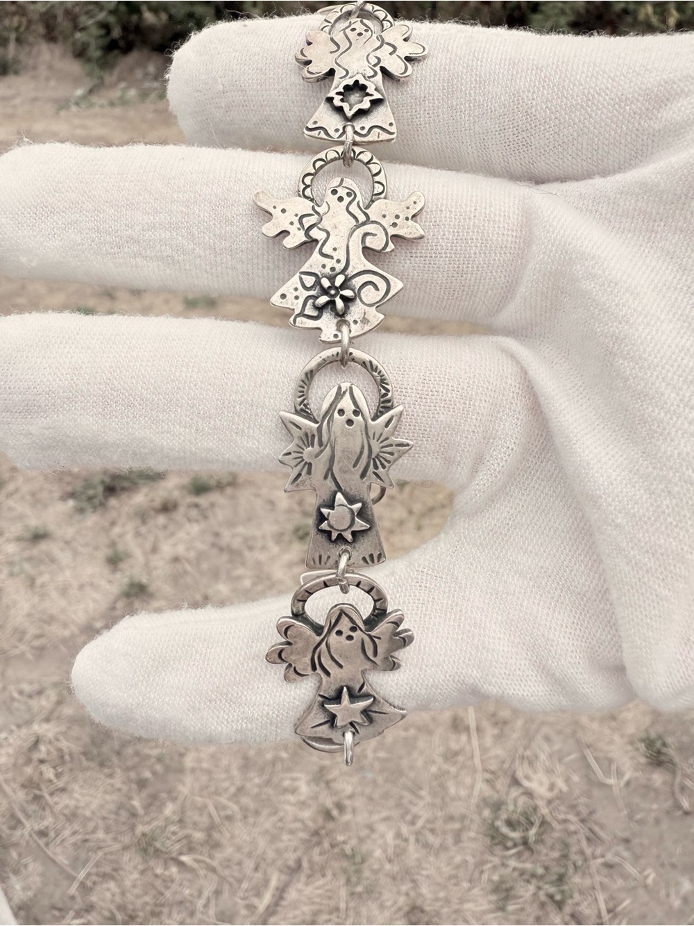 Artisan Robin’s Jewelry Carmel CA Sterling Silver Angel Bracelet!